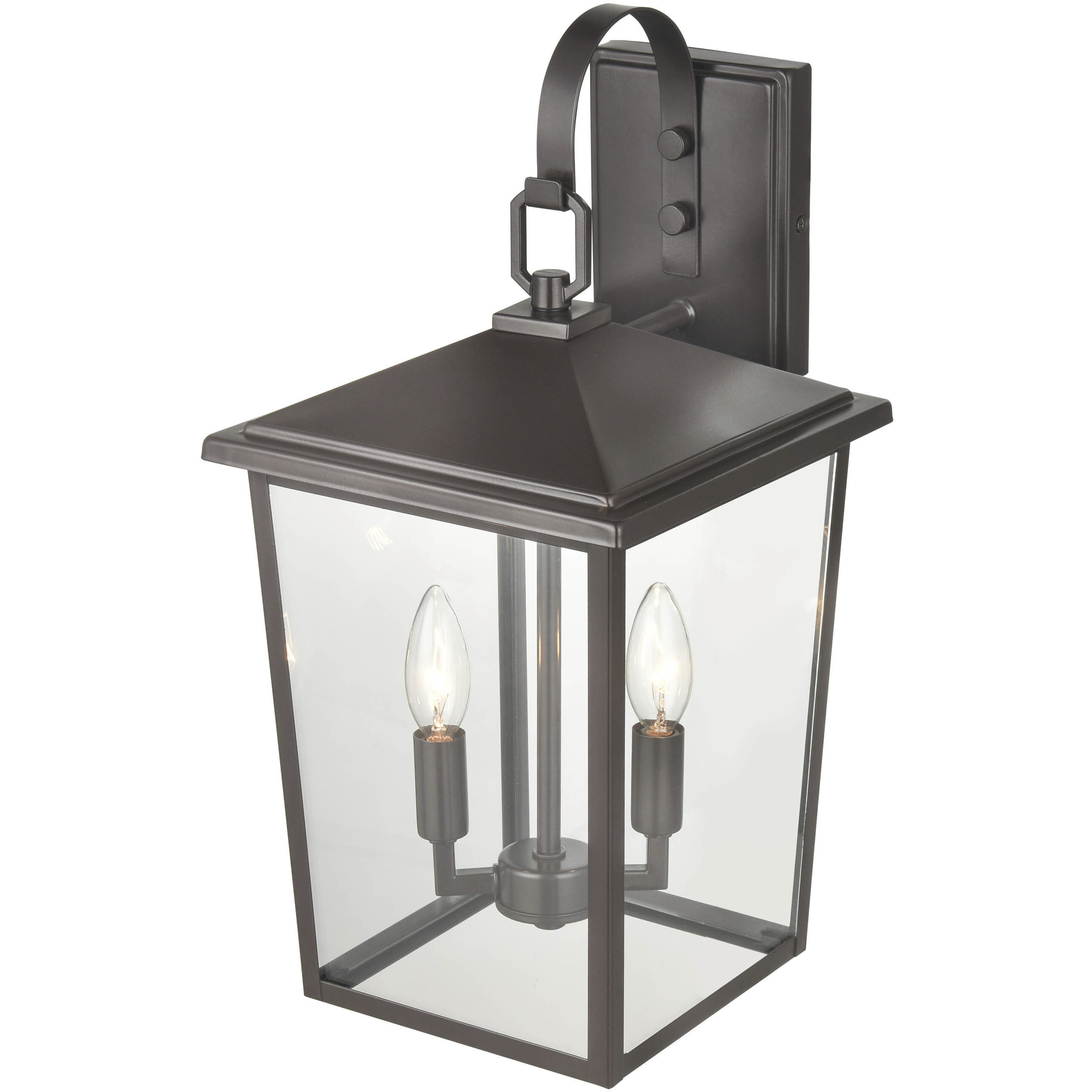 Fetterton 2 Light 18.25 inch Powder Coated Bronze Outdoor Wall Sconce